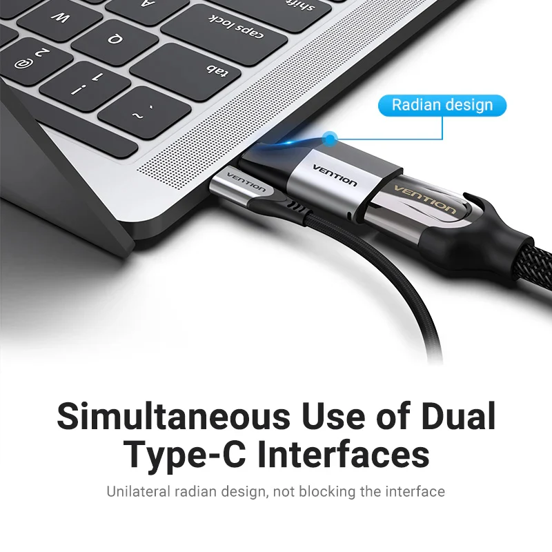محول فينتشن من USB-C إلى HDMI، 4K، رمادي