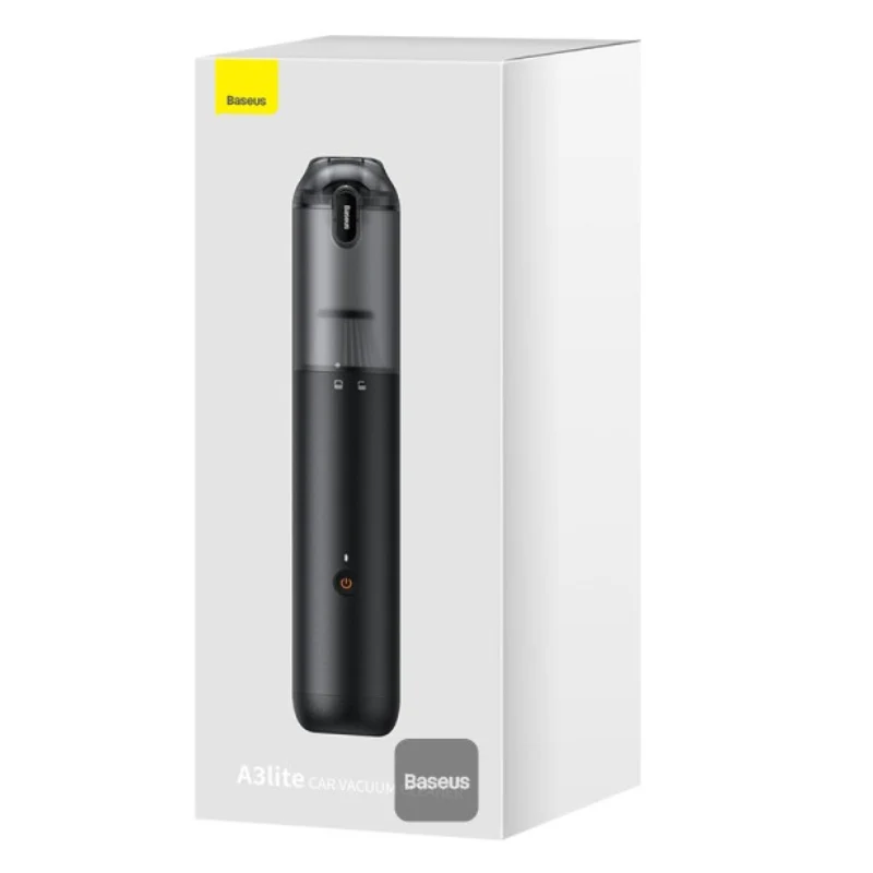 مكنسة سيارة بيسوس A3 لايت، 12000PA، USB-C، أسود