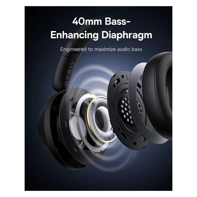 Baseus BH1 Lite Wireless Headphones - Bluetooth / Cosmic Black