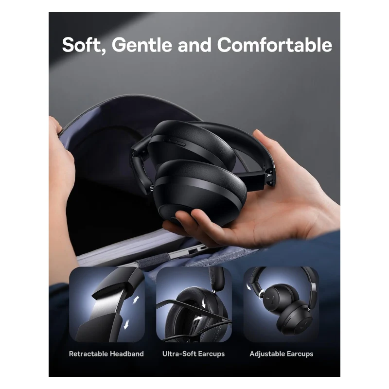 Baseus BH1 Lite Wireless Headphones - Bluetooth / Cosmic Black