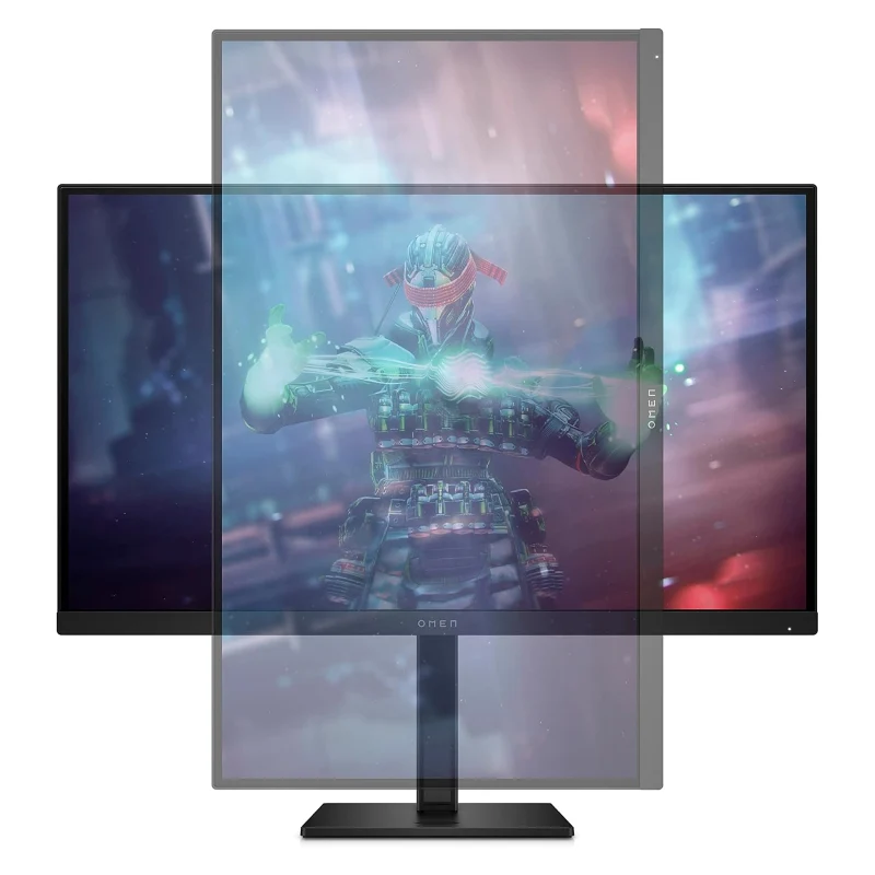 شاشة ألعاب إتش بي أومن 27k - حجم 27 بوصة 4K UHD / 1 مللي ثانية / 144 هرتز / ديسبلاي بورت 1.4 / إتش دي إم آي 2.0