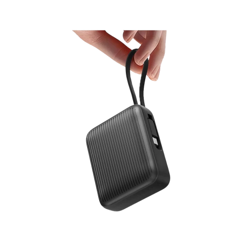 باور بانك إنرجيا إنتجرا ميني 35 بسعة 10000 مللي أمبير ساعة مع كابل USB-C مدمج وشاشة - رمادي معدني