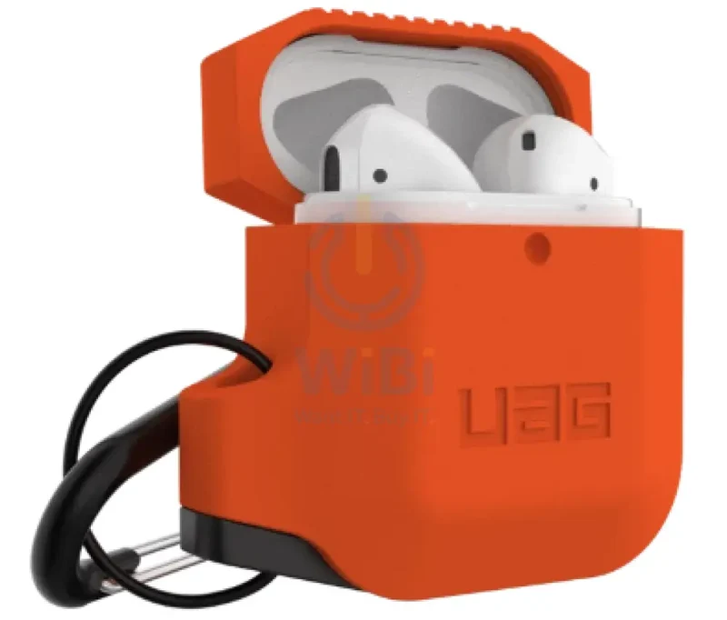 UAG Apple Airpods 1&2 Silicone Case - Orange/Gray - (Warehouse Packed)