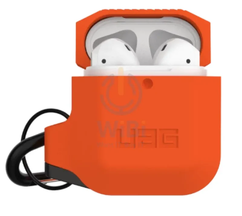 UAG Apple Airpods 1&2 Silicone Case - Orange/Gray - (Warehouse Packed)