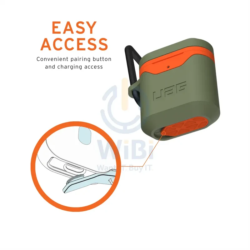 UAG Apple Airpods Gen 1& 2 Hard Case V2 - Army Green - (Warehouse Packed)