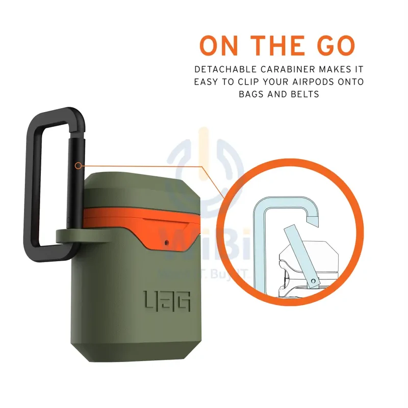UAG Apple Airpods Gen 1& 2 Hard Case V2 - Army Green - (Warehouse Packed)