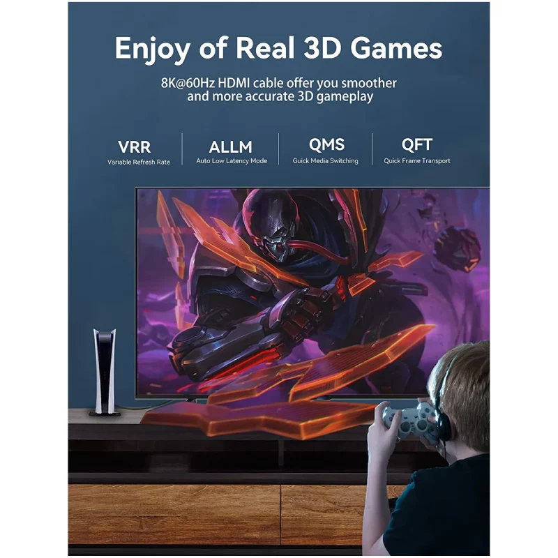 كابل HDMI-C ذكر إلى HDMI-A ذكر فينتشن، 4K، 3 أمتار، أسود