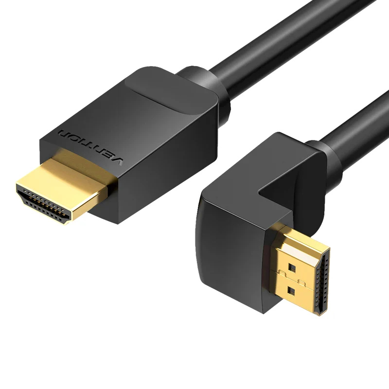 كابل فينشن HDMI بزاوية 270 درجة، 4K / بطول 2 متر / باللون الأسود