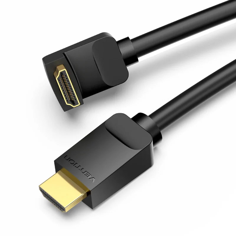 كابل فينشن HDMI بزاوية 270 درجة، 4K / بطول 2 متر / باللون الأسود