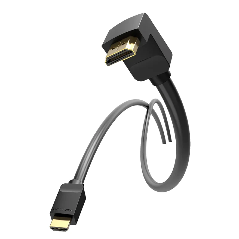 كابل فينشن HDMI بزاوية 270 درجة، 4K / بطول 2 متر / باللون الأسود
