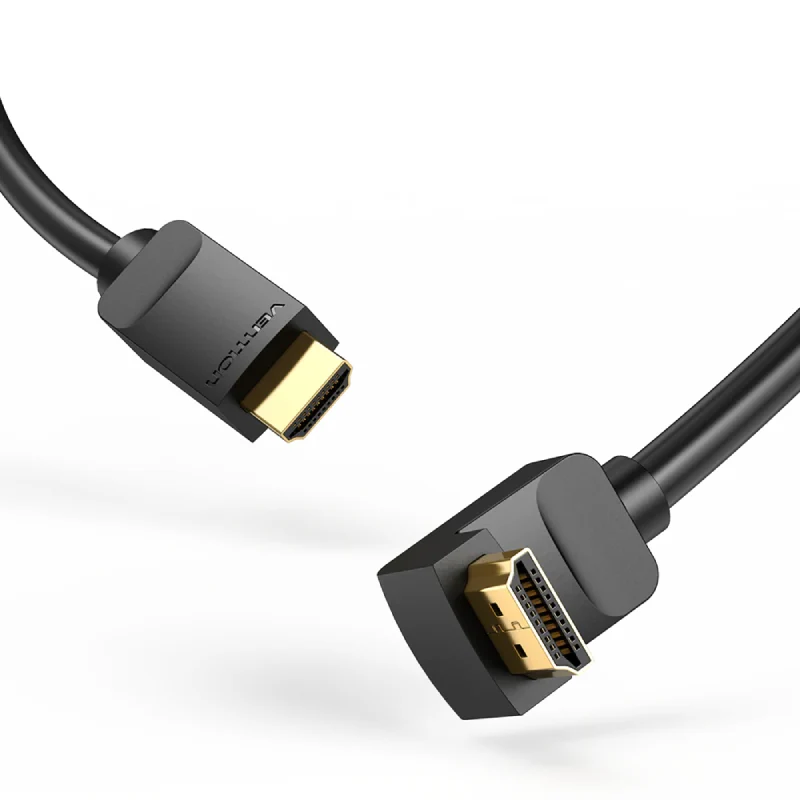 كابل فينشن HDMI بزاوية 270 درجة، 4K / بطول 2 متر / باللون الأسود