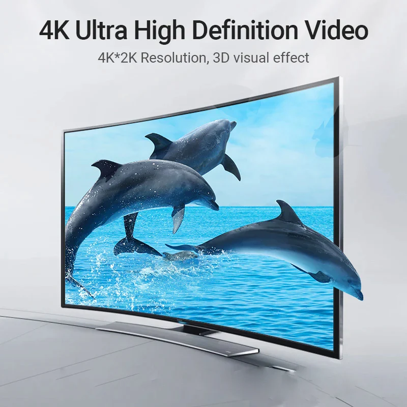 كابل فينشن HDMI بزاوية 270 درجة، 4K / بطول 2 متر / باللون الأسود