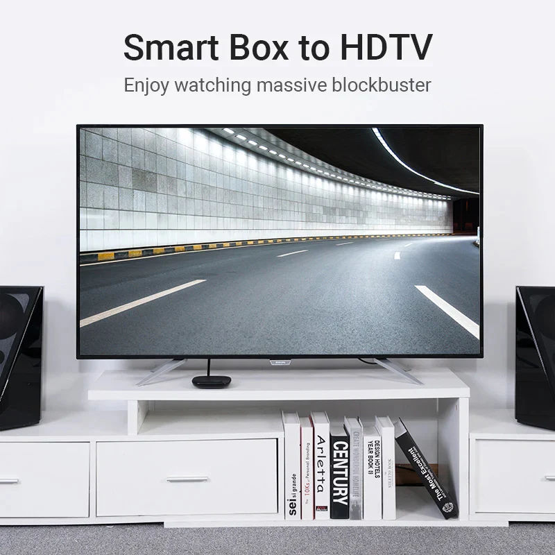 كابل فينشن HDMI بزاوية 270 درجة، 4K / بطول 2 متر / باللون الأسود