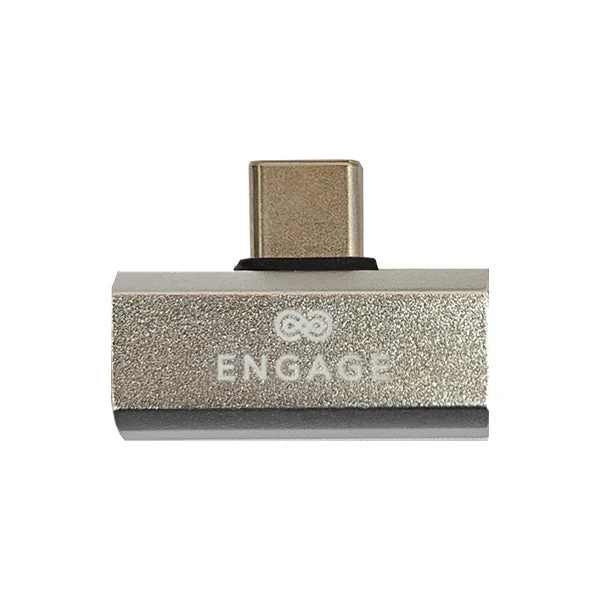 Engage Usb-C To Dual Usb-C Adapter (Charge + Audio) (Silver)(8954526522393)