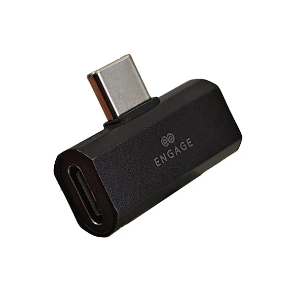 Engage Usb-C To Dual Usb-C Adapter (Charge + Audio) (Black)(8954526522394)