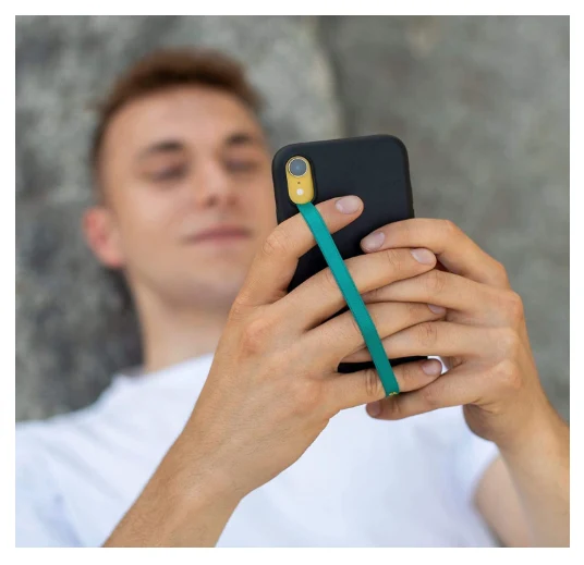 Artwizz Phone Strap For Your Smartphone Case - Petrol/Yellow