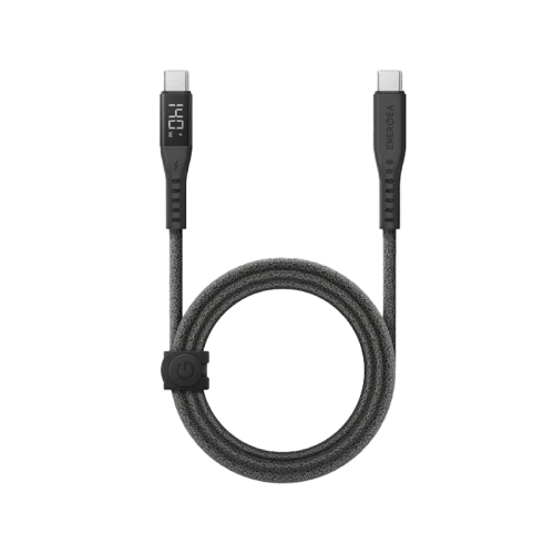 Energea Flow 480mbps USB-C to USB-C 240W Display Cable 1.5M - Black