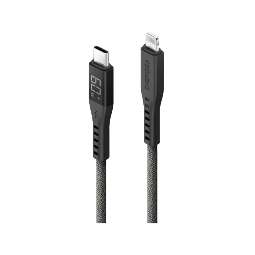 Energea Flow 480mbps USB-C to Lightning Display Cable 1.5M - Black