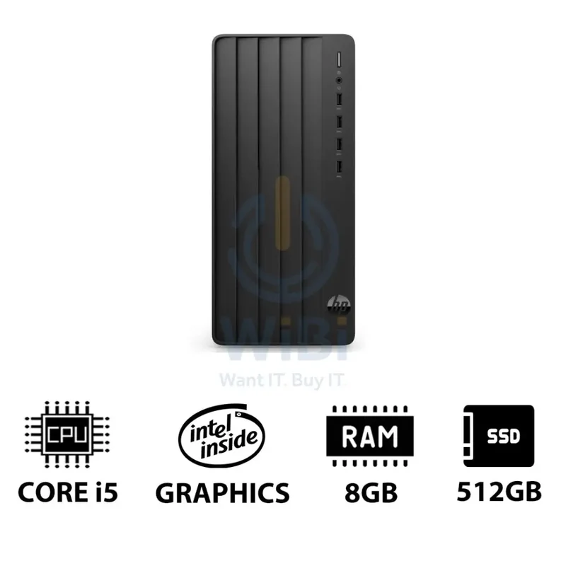 HP Pro Tower 290 G9 - i5-14400 / 8GB / 512GB (NVMe M.2 SSD) / DOS (Without OS) / 1YW - Desktop
