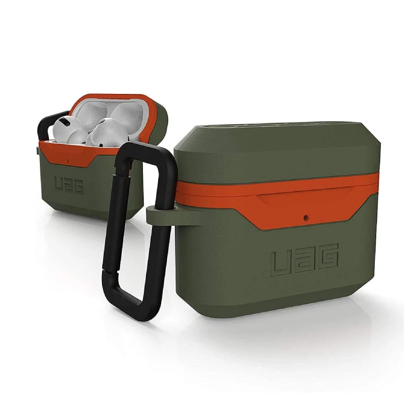 UAG Apple Airpods Pro Hard Case V2- Olive/Orange - (Warehouse Packed)