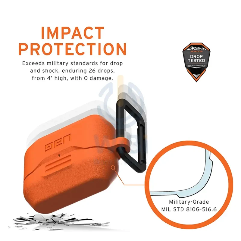 UAG Apple Airpods Pro Silicone Case V2 - Orange - (Warehouse Packed)