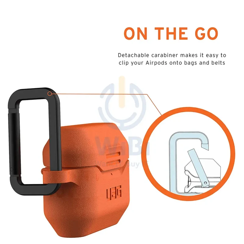 UAG Apple Airpods Pro Silicone Case V2 - Orange - (Warehouse Packed)