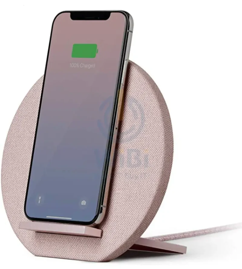 شاحن نيتف يونيون دوك لاسلكي بقماش، وردي، تعبئة مستودع