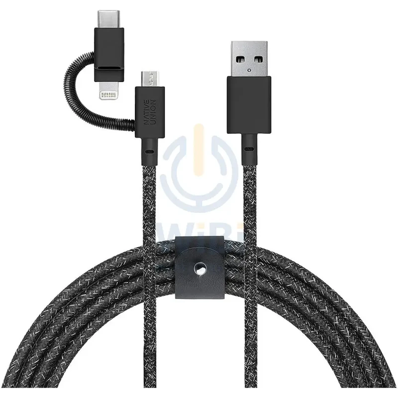 Native Union Belt Cable Universal 2M - Cosmos Black - (Warehouse Packed)