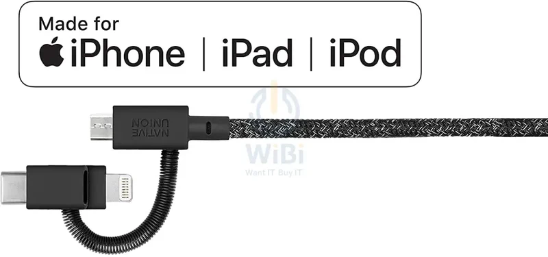 Native Union Belt Cable Universal 2M - Cosmos Black - (Warehouse Packed)
