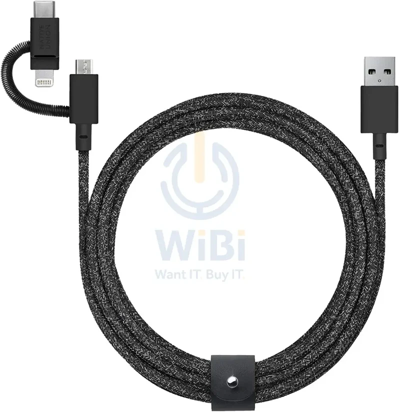 Native Union Belt Cable Universal 2M - Cosmos Black - (Warehouse Packed)
