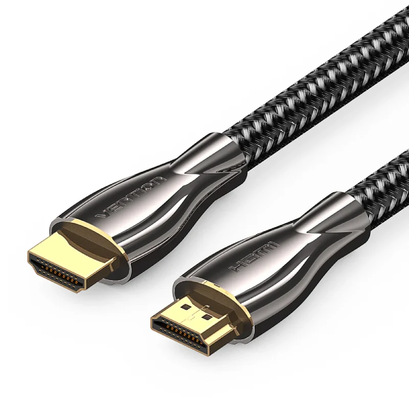 كابل HDMI مضفر بالقطن من فينشن – دقة 4K / طول 15 متر / أسود