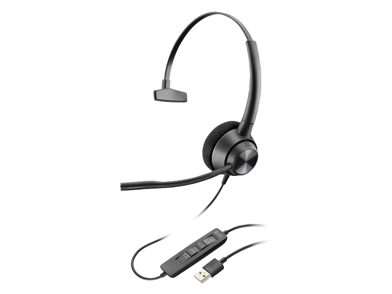 HP Poly EncorePro 310 Headset TAA - Monaural / USB-A