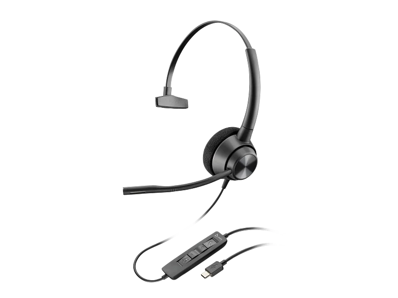 HP Poly EncorePro 310 Headset TAA - Monoaural / USB-C