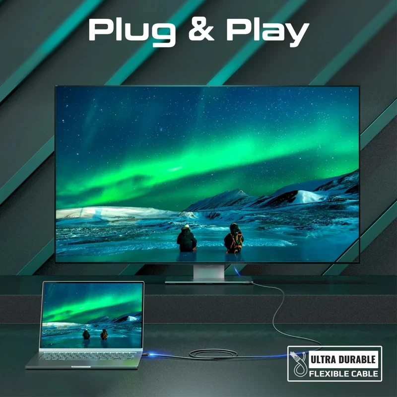 كابل صوت وفيديو HDMI 2.0 أحادي الاتجاه بروميت HD بدقة 4K@60Hz، 20 متر، 18 جيجابت في الثانية، أسود