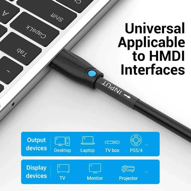 كابل فينشن إتش دي إم آي بدقة 4K / بطول 10 متر / أسود