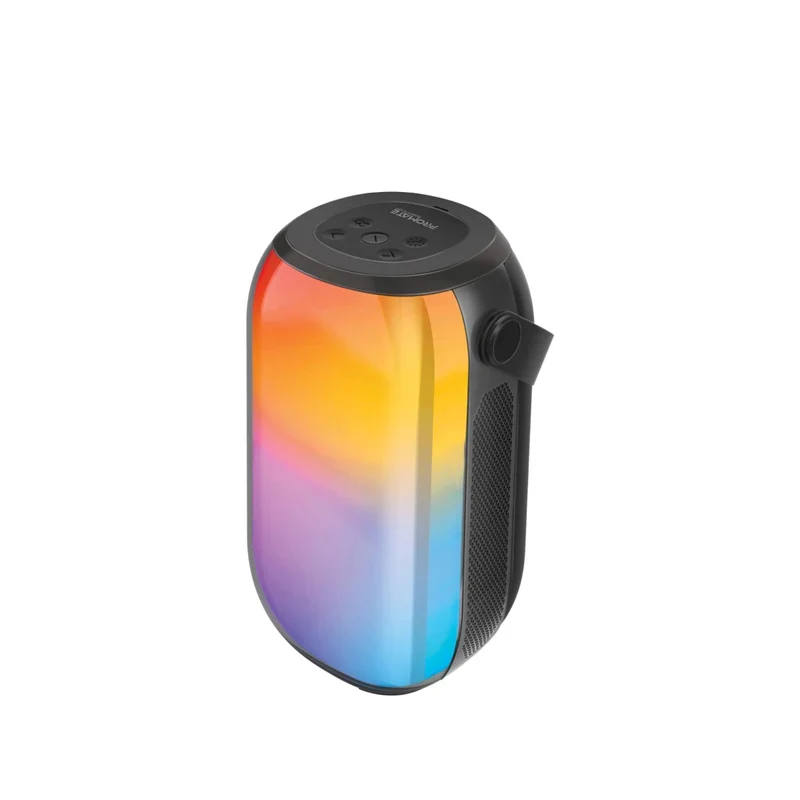 مكبر صوت لاسلكي بالكامل بورودو لومي ساوند HD RGB، 20 واط، بلوتوث 5.3، 4000 مللي أمبير