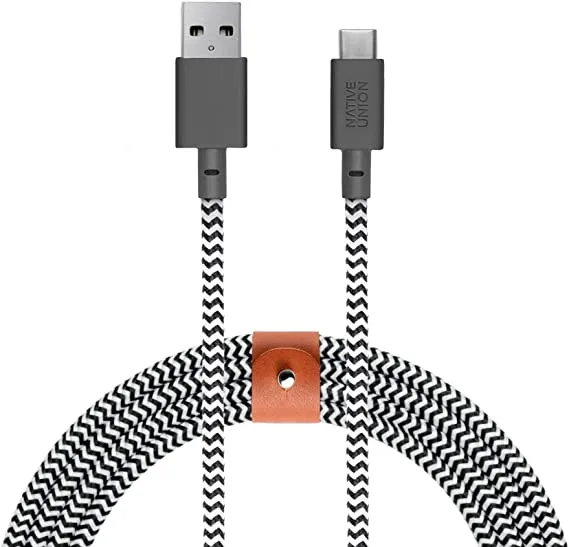 Native Union Belt Cable-Kv-Type A-C (3M)-Zebra - Zebra