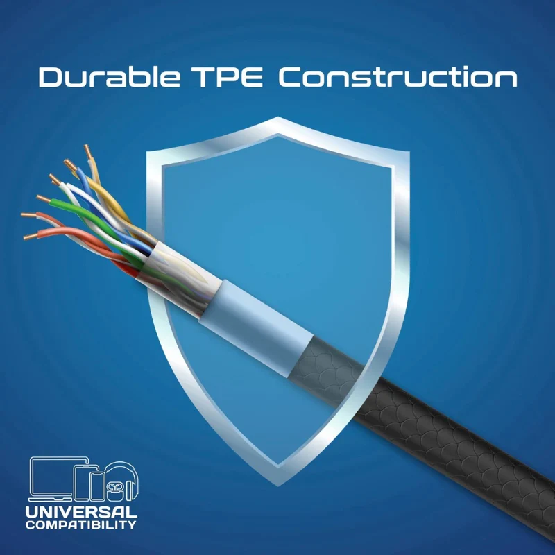 كابل شحن بروميت كيبل كيت-سي سي عالي قوة الشد، قدرة 60 واط، سرعة 480 ميجابت في الثانية، USB-C، باللون الأسود، حزمة من 3 قطع