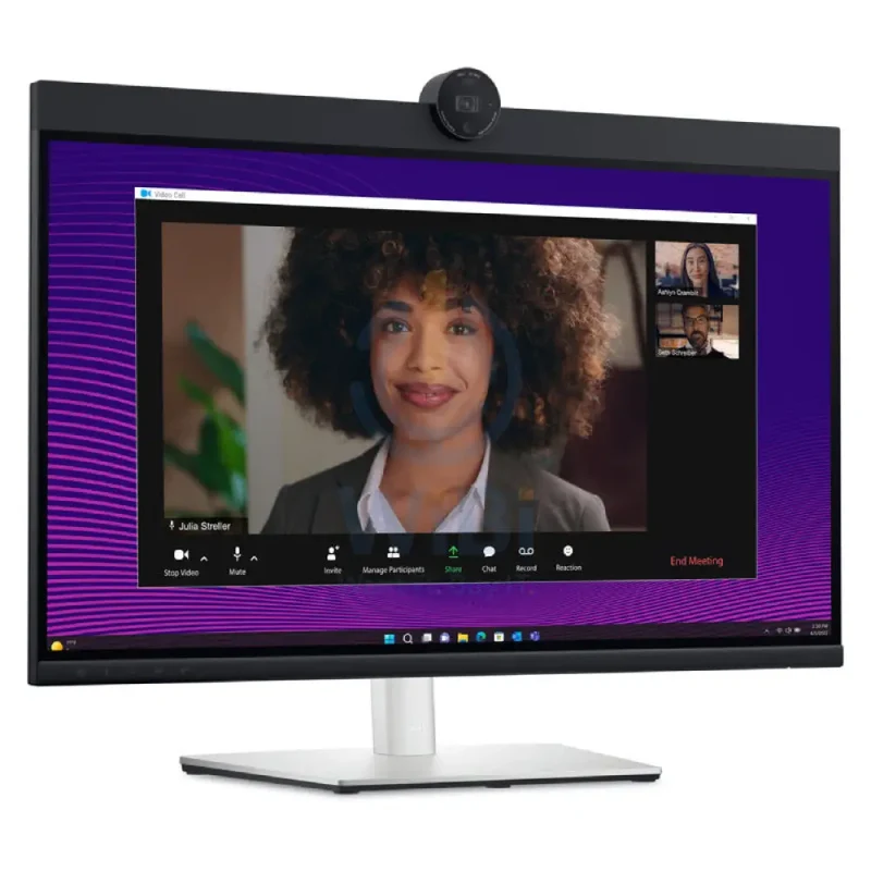 شاشة مؤتمرات فيديو ديل P2724DEB، مقاس 27 بوصة QHD، كاميرا بدقة 4 ميجابكسل، تردد تحديث 60 هرتز، زمن استجابة 5 مللي ثانية، HDMI 1.4/ديسبلاي بورت 1.4/يو إس بي-C/يو إس بي-A/LAN