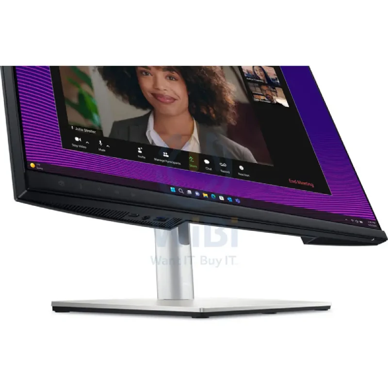 شاشة مؤتمرات فيديو ديل P2724DEB، مقاس 27 بوصة QHD، كاميرا بدقة 4 ميجابكسل، تردد تحديث 60 هرتز، زمن استجابة 5 مللي ثانية، HDMI 1.4/ديسبلاي بورت 1.4/يو إس بي-C/يو إس بي-A/LAN