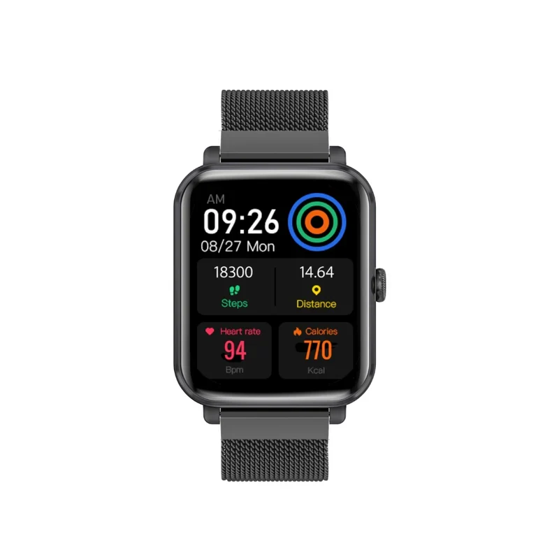 ساعة ذكية بروميت برو واتش-M18 - شاشة AMOLED حجم 1.78 بوصة / بلوتوث / جرافيت