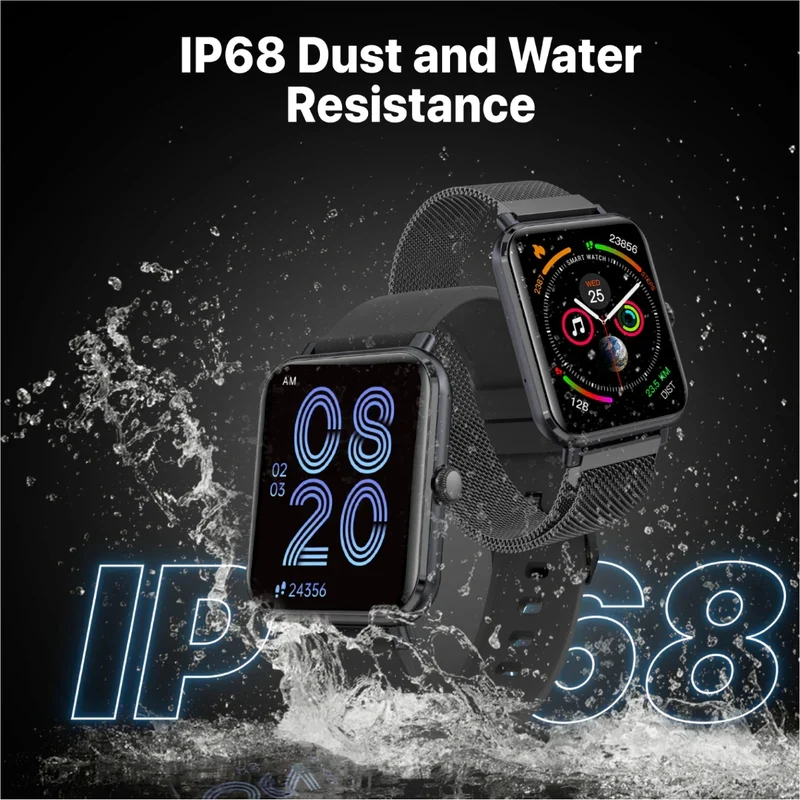 ساعة ذكية بروميت برو واتش-M18 - شاشة AMOLED حجم 1.78 بوصة / بلوتوث / جرافيت