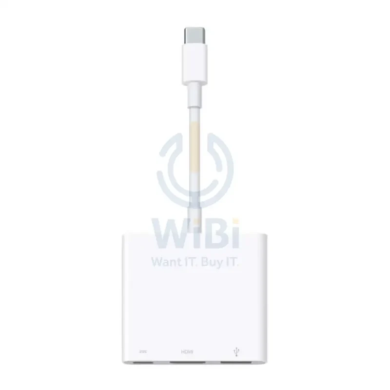 محول أبل متعدد المنافذ USB-C إلى Digital AV - أبيض