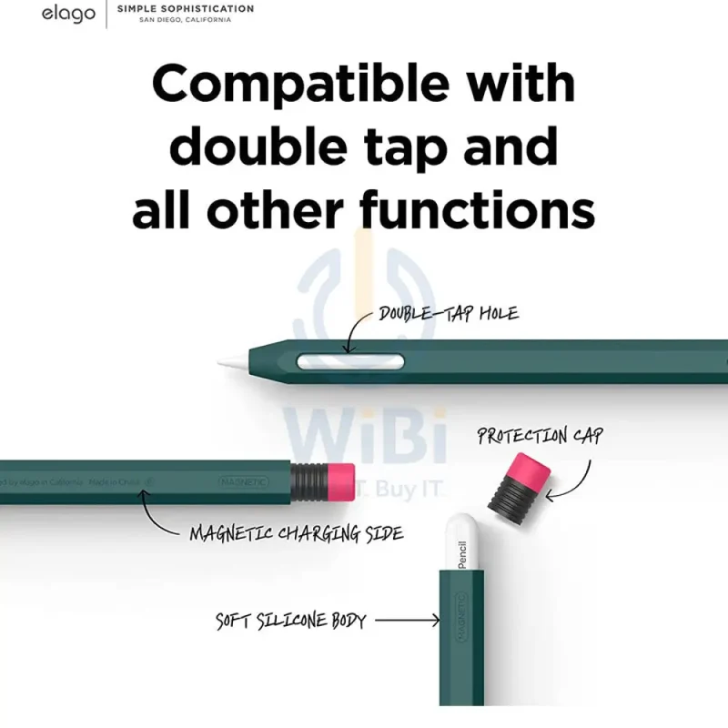 Elago Apple Pencil 2nd Gen Classic Case - Midnight Green - (Warehouse Packed)