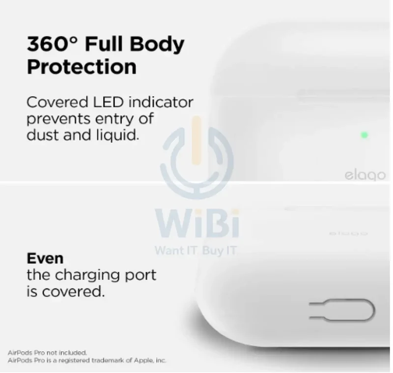 Elago AirPods Pro Slim Hang Case - Nightglow Blue - (Warehouse Packed)