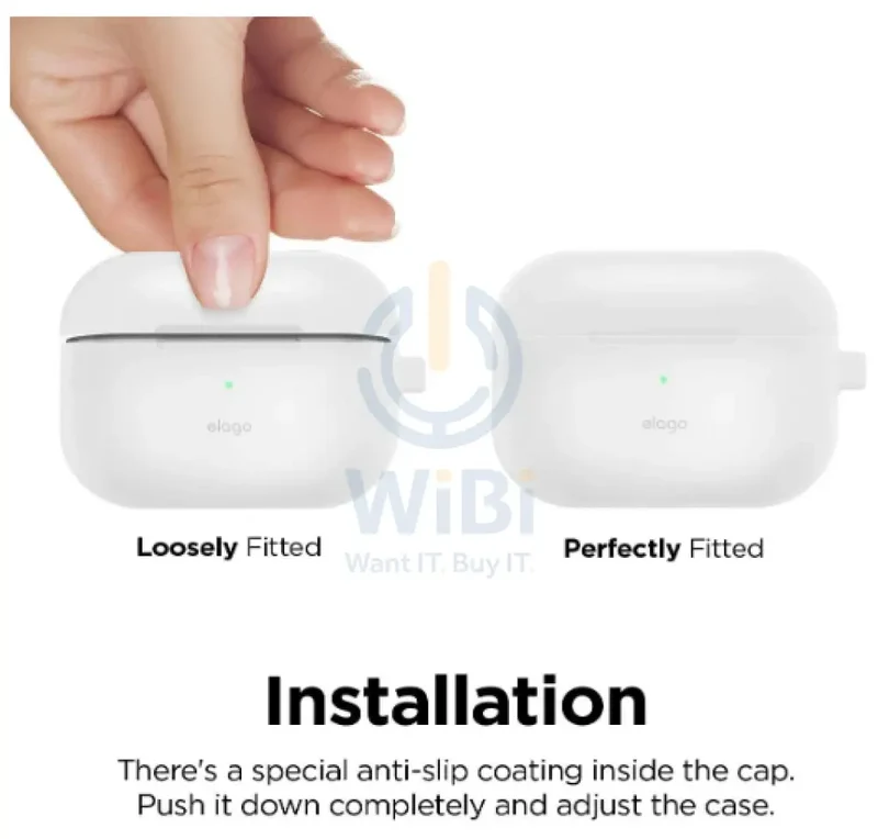 Elago AirPods Pro Slim Hang Case - Nightglow Blue - (Warehouse Packed)