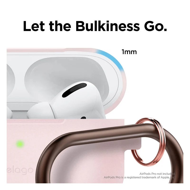 Elago AirPods Pro Slim Hang Case - Lovely Pink - (Warehouse Packed)