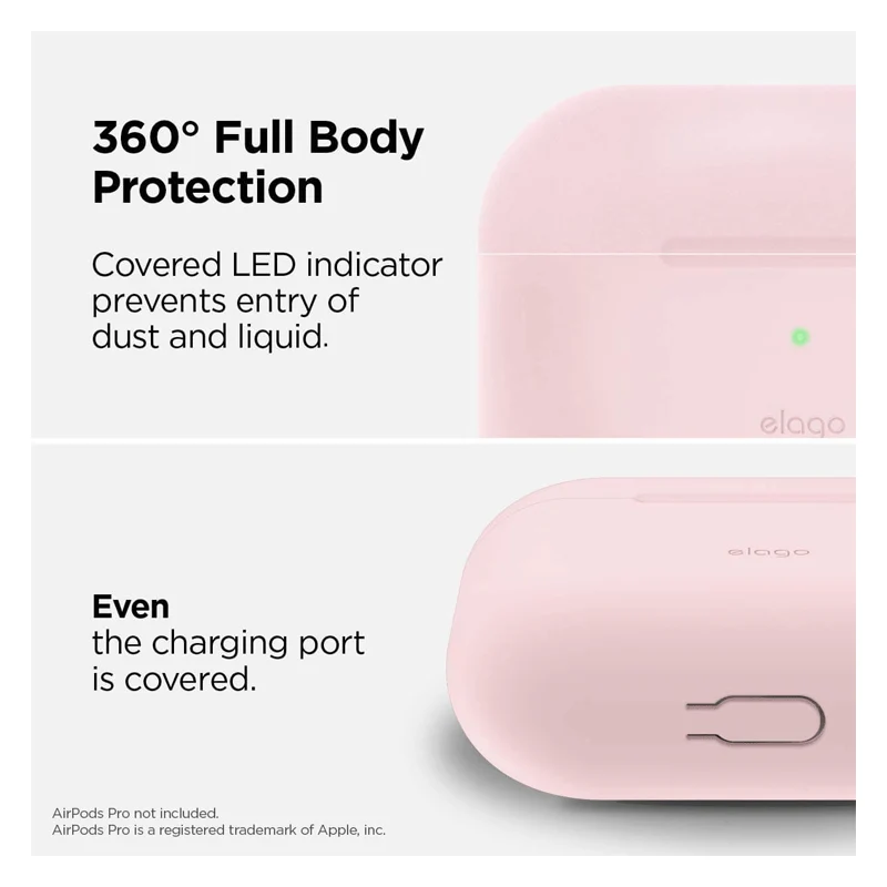 Elago AirPods Pro Slim Hang Case - Lovely Pink - (Warehouse Packed)