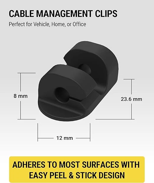 Scosche Adhesive Cable Management Clips (6-Pack)