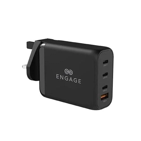 Engage 200W Pd Gan Travel Charger (Black)(8954526522115)